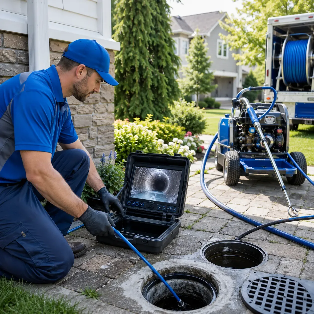 Outdoor drain cleaning professionals serving Pleasant Valley, IA