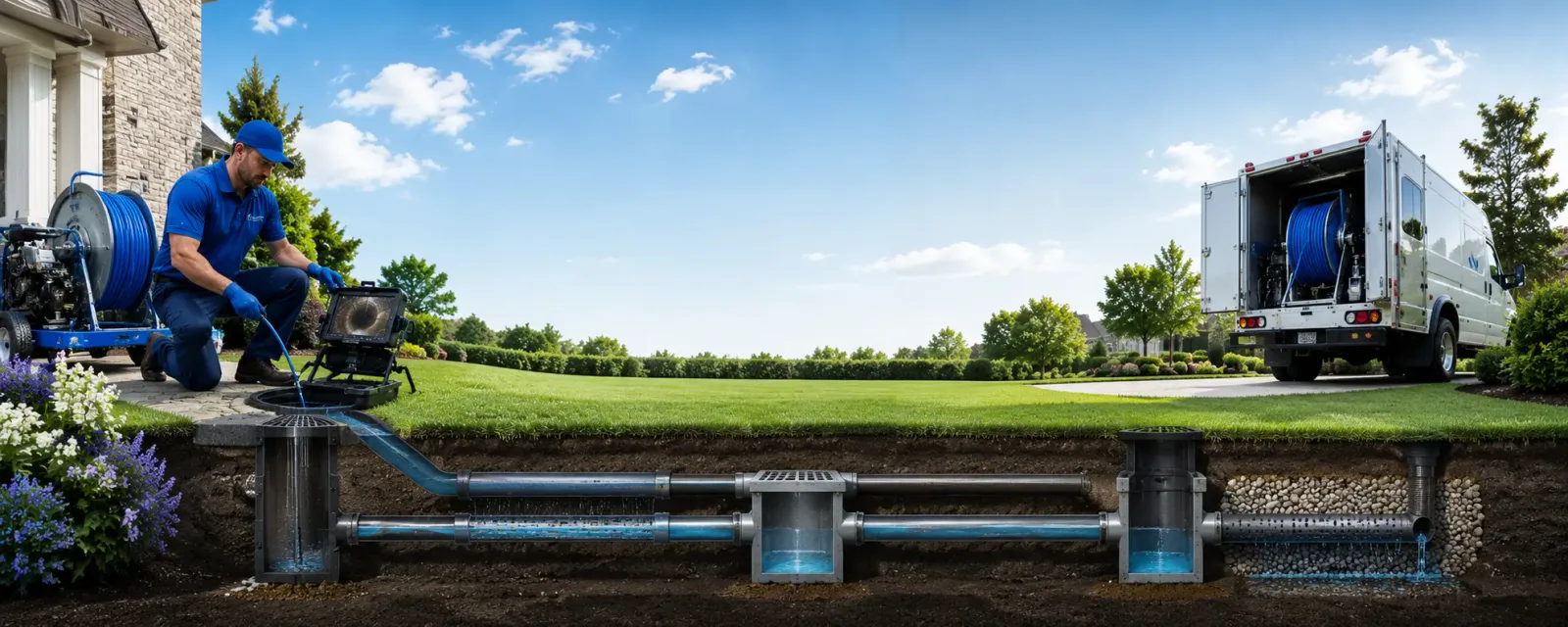 Outdoor drain cleaning information for Pleasant Valley, IA